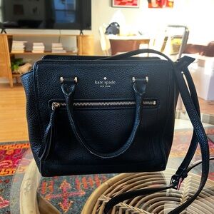 Kate Spade Black Pebbled Satchel